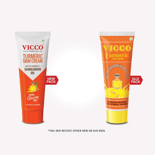 Vicco Turmeric Skin Cream with Sandalwood Oil 70gm