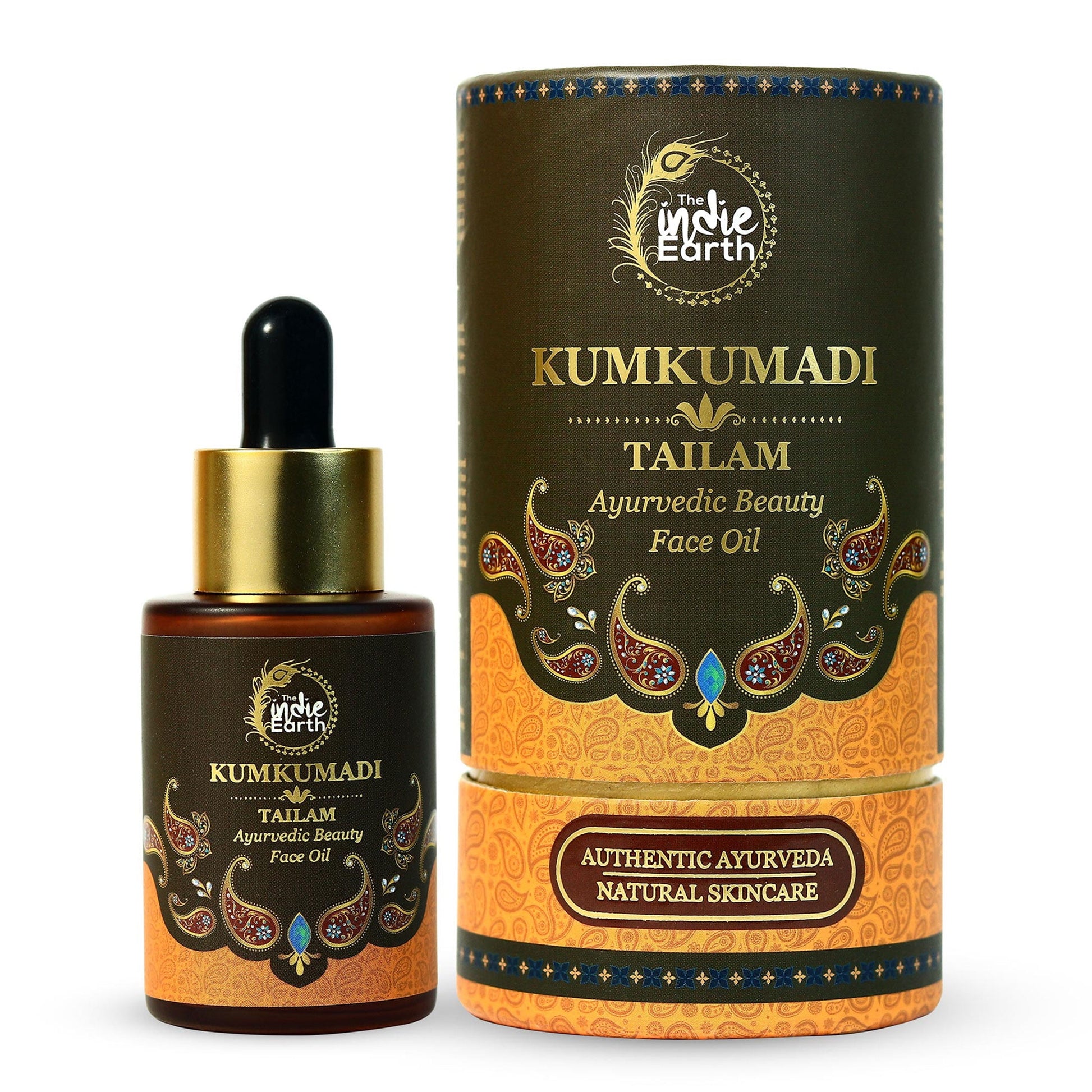 The Indie Earth Kumkumadi Tailam 30 ml | An Ayurvedic Beauty Face Oil | Miraculous Beauty