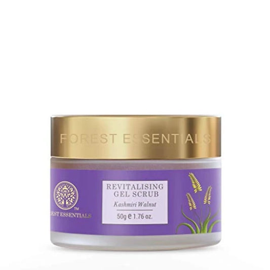Forest Essentials Revitalising Kashmiri Walnut Gel Scrub 50g (Face Scrub)