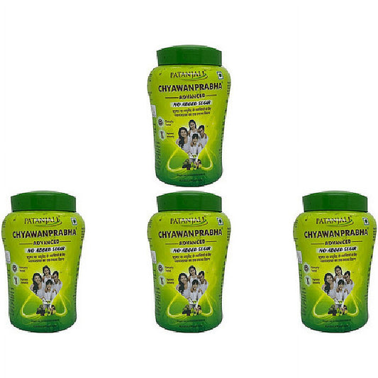 Pack Of 4 - Patanjali Chyawanprabha Advanced No Added Sugar - 750 Gm (26.45 Oz)