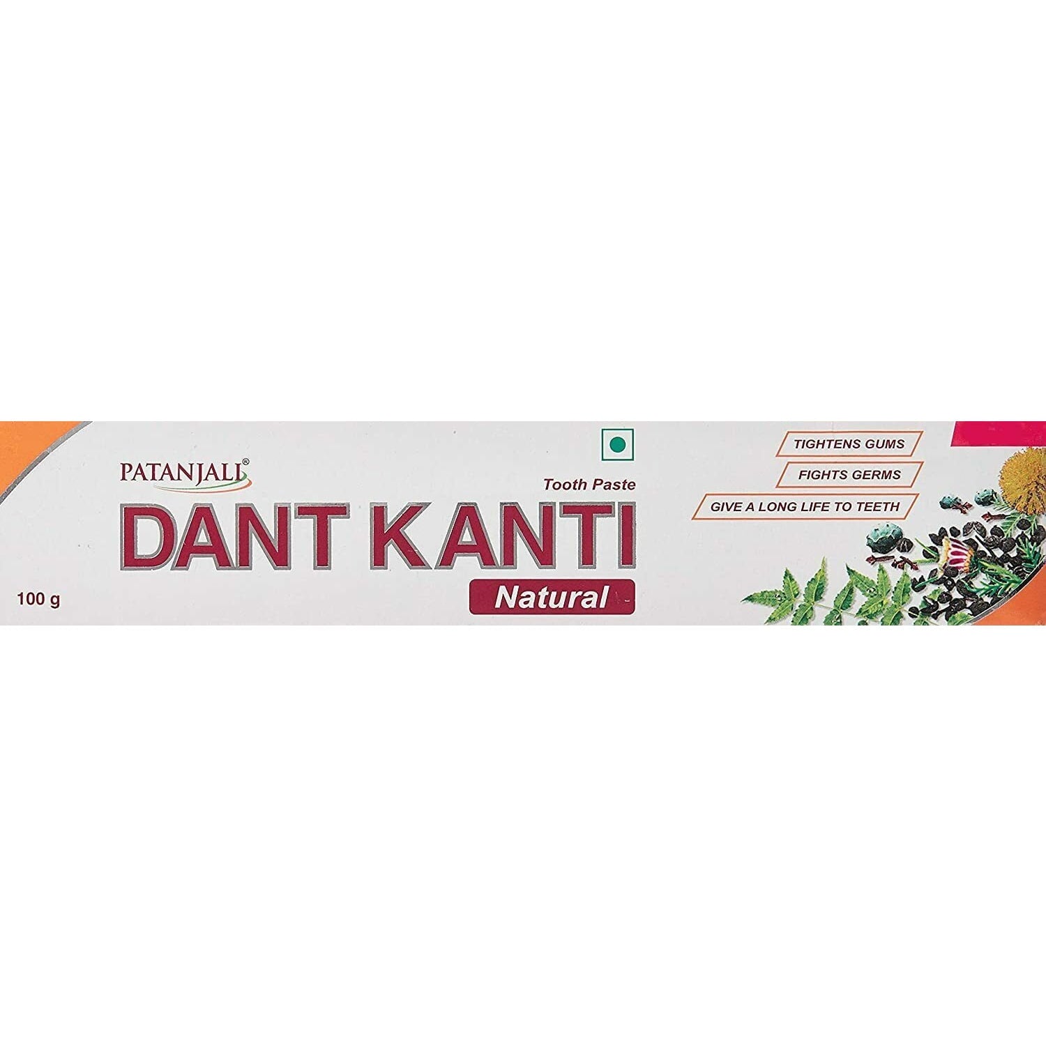 Patanjali Dant Kanti Natural Toothpaste - 120 Gm (4.2 Oz)