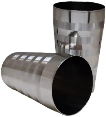 iKonbi Stainless Steel Lassi Glass Serving Glass, 750 ml, Set of
