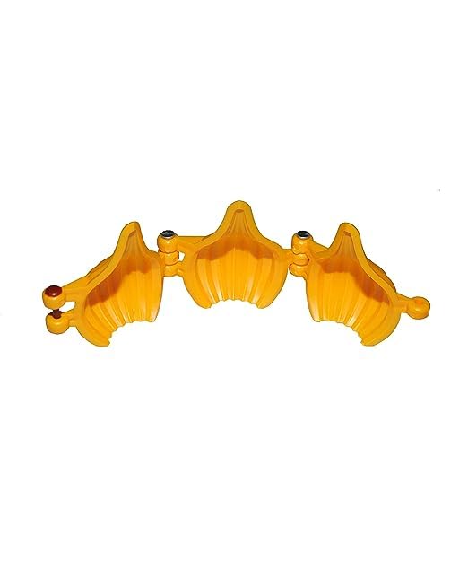 iKonbi Plastic 2 Pieces Small and Medium 3 Fold Modak Maker Mould for Ganpati, Diwali, Dussehra, and Other Festival