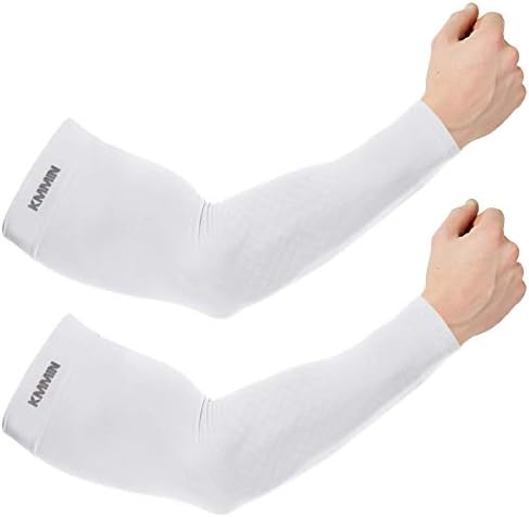 KMMIN Arm Sleeves UV Protection for Driving Cycling Golf Basketball Warmer Cooling UPF 50