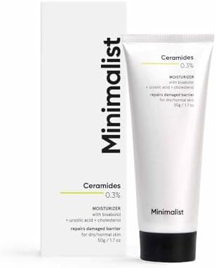Minimalist 0.3% Ceramide Bisabolol Face Moisturizing Cream For Barrier Repair & Deep Moist