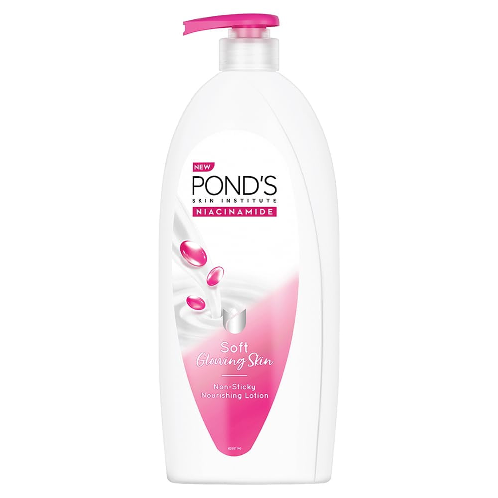 POND's Moisturizing BodyLotion, 600Ml, For Silky Soft, Smooth, Radiant Skin, With Niacinam