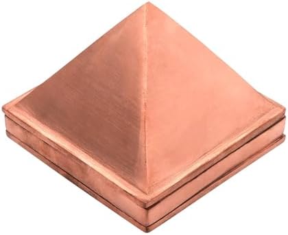 TREE MAISON CORONATING HOMES Vastu Copper 3 Layer Pyramid | Pure Brass Vastu Remedy | 2-Inch | Pyramid for Positive Energy, Health & Wealth | Vastu Dosh Remedies for Home & Office |