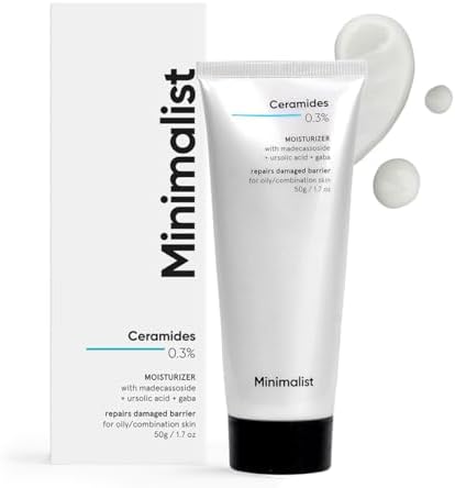 Minimalist 0.3% Ceramide Madecassoside Face Moisturizing Gel Cream For Barrier Repair & De