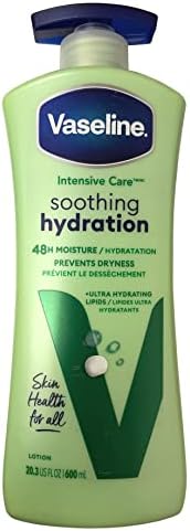 Vaseline Intensive Care With Aloe Soothe For Dry Skin Non Greasy BodyLotion 600 ML