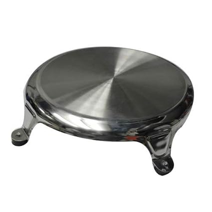 iKonbi Stainless Steel Classic Heavy Chakla -Belan- Chimta Kitchen Tool Set- Set of