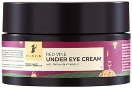 Pilgrim Red Vine, Retinol & Vitamin C Under Eye Cream for women & men| Dark circle remover