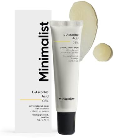 Minimalist Lip Treatment Balm for Lightening Dark Lips, Hydrating & Softening | 8% L-Ascor