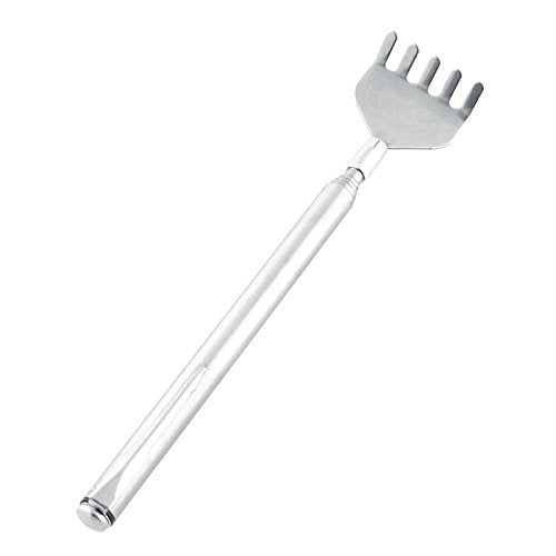 iKonbi Stainless steel Pen Shaped Telescopic Back Body Itch Back Scratcher, Silver