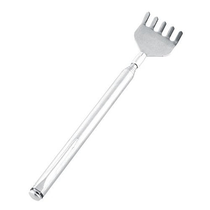 iKonbi Stainless steel Pen Shaped Telescopic Back Body Itch Back Scratcher, Silver