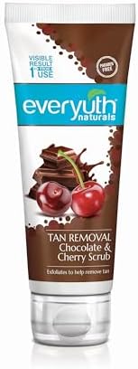 Everyuth Naturals Pure & Light tan removal scrub chocolate & cherry 50 gm