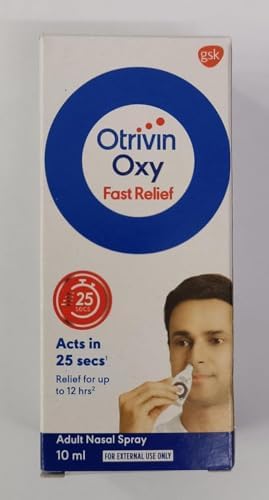6 x Otrivin Adult Nasal Spray Clears Blocked Noses Fast Long Lasting Moisturi