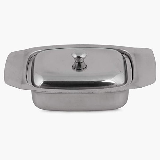 iKonbi Stainless Steel Butter Dish/Butter Pot with Lid