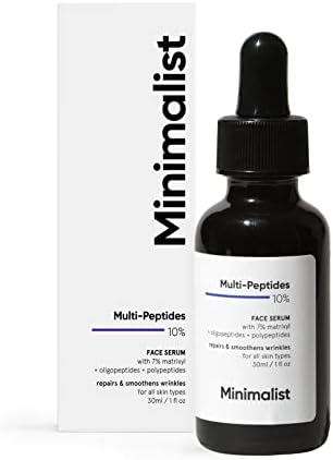 Minimalist Multi Peptide Night FaceSerum for Anti Aging with Collagen Boosting | Reduces W