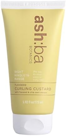 Ashba Botanics Flaxseed Curling Custard | Natural Curly hair Gel for Curly & Wavy Hair (20