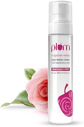 Plum Bulgarian Valley Rose Water Toner |With Hyaluronic Acid & Rose Extracts|100% Natural