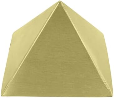 Pure Brass Hollow Pyramid | 4-Inch | Boost Positive Vastu Energy for Home, Office, Factory
