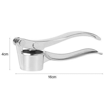 iKonbi Steel Heavy Garlic Crusher / Ginger Mincer / Garlic Presser Curved Garlic Grinding