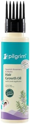 Pilgrim Spanish Rosemary & Biotin HairGrowth Oil to Control Hair Fall & Strengthens Hair 1
