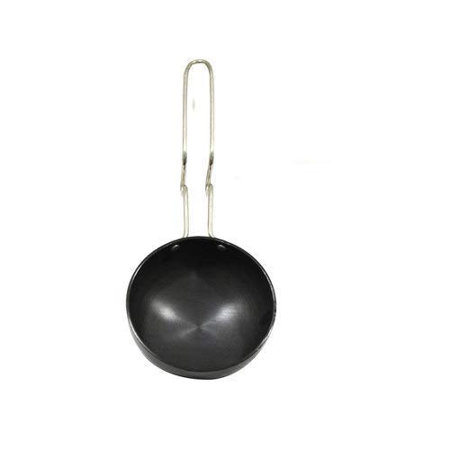 iKonbi Non-Stick Aluminium Tadka Pan/ Vagariya/frying pan Black