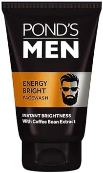 POND'S Men's Energy Bright FaceWash with Coffee Beans extract Bright Skin (100 Grams)