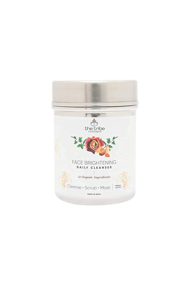 The Tribe Concepts Face Brightening Daily Cleanser 3-in-1 Cleanser, Scrub & Mask, 100 g