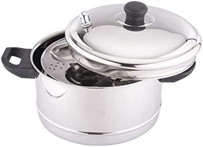 iKonbi Stainless Steel Multipurpose Idli Plates Steamer Cooker 4x4, Set of 5
