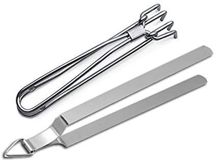 iKonbi Kithcen Multiutility Set of- 4 Chimta Pakkad, Oil Brush, Spatula