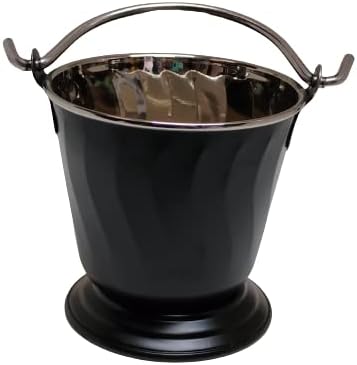 iKonbi Stainless Steel Black Matt Serving Bucket/Balti/Gravy Serving
