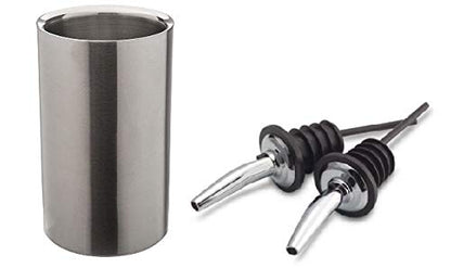 iKonbi Stainless Steel Set of 2 Stainless Steel Wine Pourer and Wine