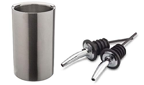 iKonbi Stainless Steel Set of 2 Stainless Steel Wine Pourer and Wine