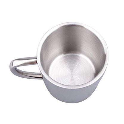 iKonbi Stainless Steel Double Wall Super Strong Coffee Drinking Cup Tea Drinking Cup- Set of 1
