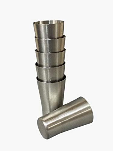 iKonbi Stainless Steel Party Shot Glass- Set of 6- 50 ml