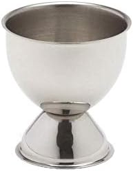 iKonbi Stainless Steel Round Egg/Pancake Rings with Handles and Egg Cups Set of 4 + 4