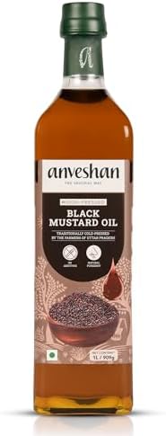Anveshan Empowering farmers with technology Anveshan Wood Pressed Black Mustard Oil - 1000