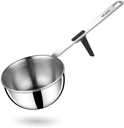 Stahl Artisan Triply Stainless Steel Tadka Pan,Induction pan, 300 ml, 10 cm