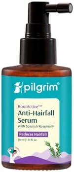 Pilgrim RootActive Anti-Hairfall Serum With Spanish Rosemary, Caffeine, Biotin, Capilia Lo