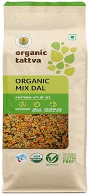 Organic Tattva Pulses Mixed Lentils Dal, 500g USDA Organic Certified