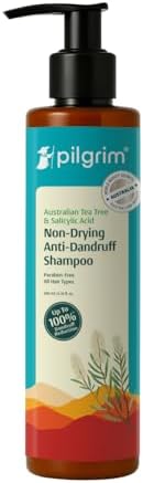 Pilgrim Australian Tea Tree Non-Drying Anti-Dandruff Shampoo 200 ml | Removes Dandruff fro