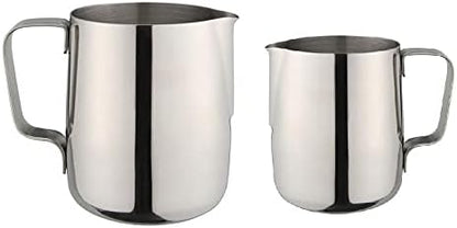 iKonbi Milk Jug Set Stainless Steel, 600 ml & 800 ml, Pack of