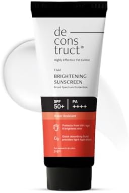 Deconstruct Brightening & Glow Sunscreen SPF 55+ And PA++++ | Dewy Sunscreen | For Dry Ski