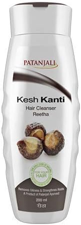 2 x Patanjali Kesh Kanti Reetha Shampoo 200 Ml (Total 400 ml)