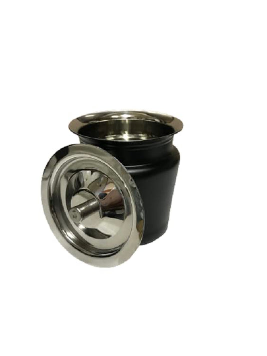 iKonbi Stainless Steel Black Matt Apple Shaped Ghee Pot- 300