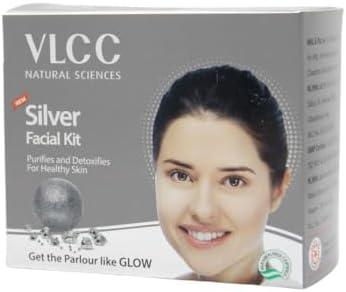VLCC Silver Facial Kit Detoxifies & Purifies Skin Tissues & Restore The Natural