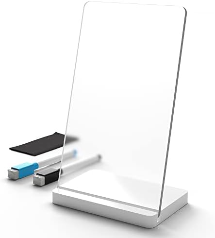 iKonbi To Do List Acrylic Board for Desk (12X8 CM)| Best Planner & Organiser | White Acryl