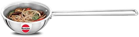 Hawkins 1.5 Cup Tadka Pan, 360 ml Triply Stainless Steel Pan, Induction Pan, Silver (STP15